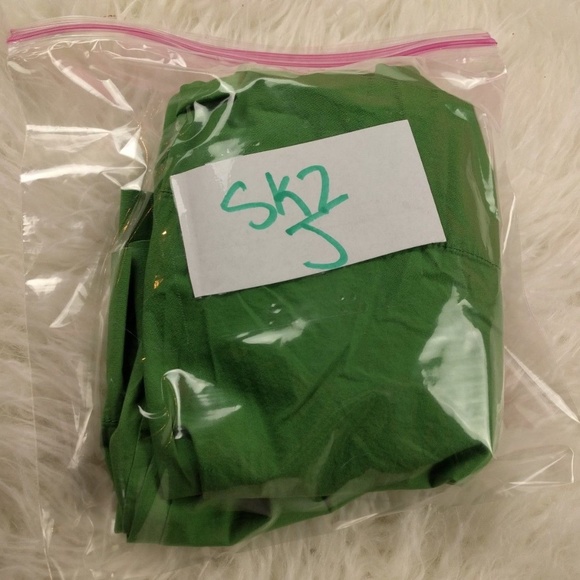 @ Banana Republic sz 6 Green Skirt Aline Pleated - Picture 5 of 6